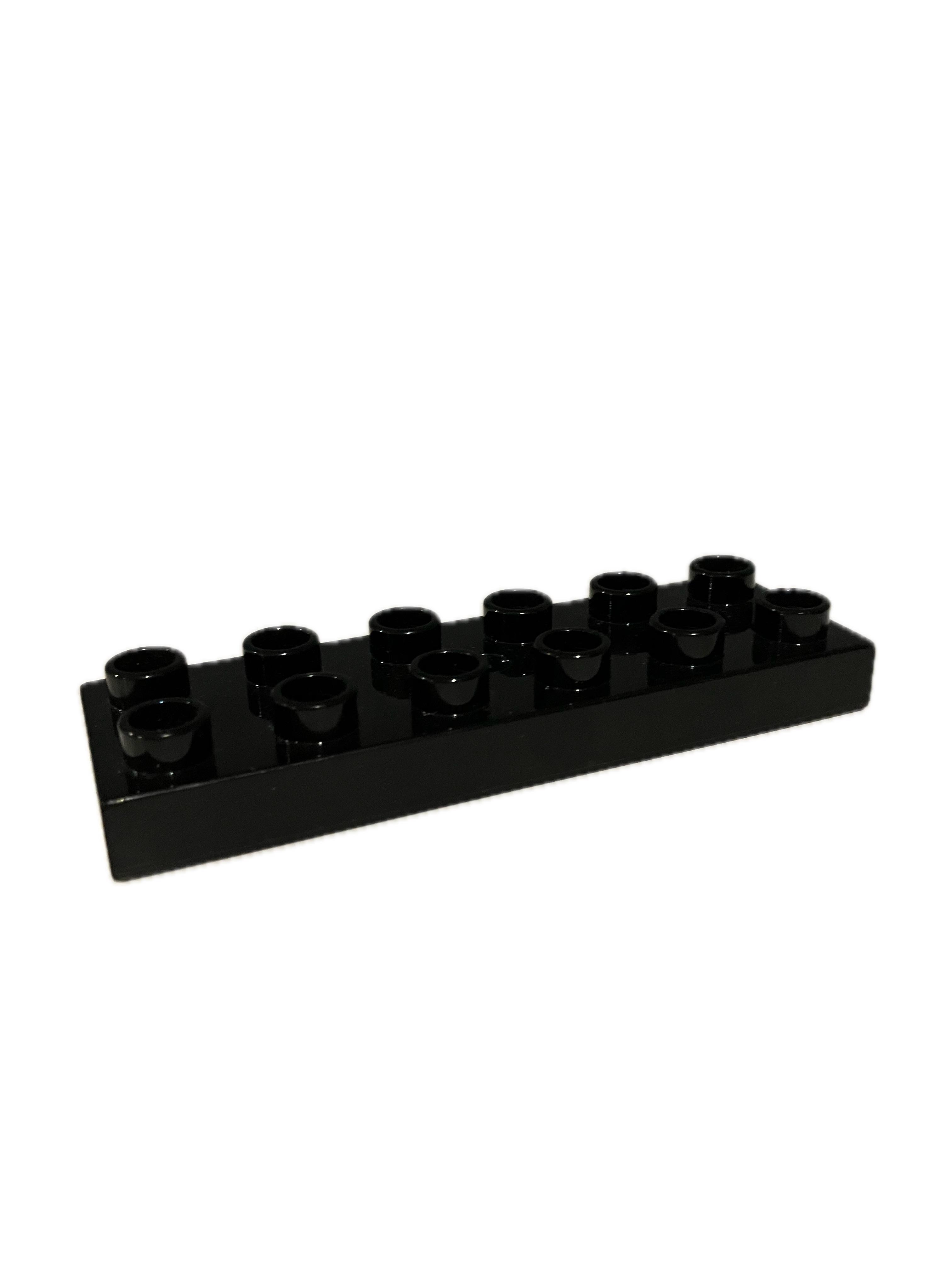 Lego Duplo kostka černá 6x2 úzká